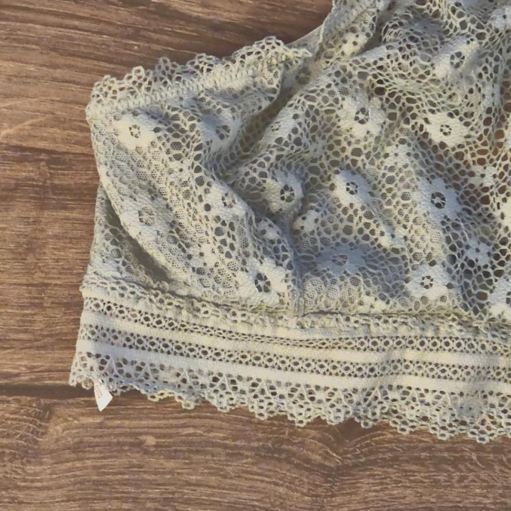 Victoria's Secret Light Green Lace Bralette Sz S - Picture 3 of 7